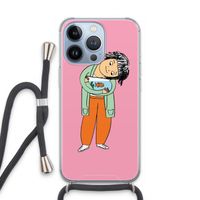 Visknuffel: iPhone 13 Pro Transparant Hoesje met koord