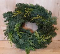 Kerstkrans Coniferen diverse kerstgroen circa dia. 30 cm Warentuin Natuurlijk - Warentuin natuurlijk