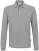 Hakro 815 Long-sleeved polo shirt MIKRALINAR® - Mottled Grey - 5XL