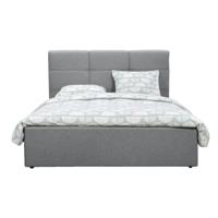Leen Bakker - Bed Dakota - Licht - 160x200 Cm - Stof - Grijs