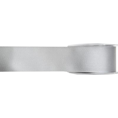 Hobby/decoratie sierlint - satijn - grijs - 1,5 cm/15 mm x 25 meter - cadeaulint