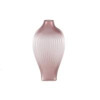 PTMD Halde Light Purple solid glass vase ribbed high