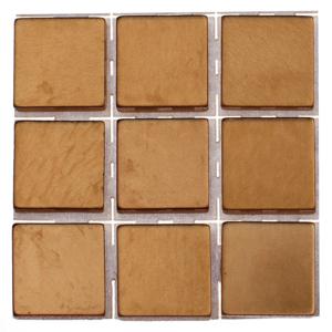 Glorex Hobby - mozaiek stenen/steentjes - brons - 63x stuks - 10 x 10 x 2 mm - knutselen