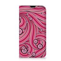 iPhone 13 Mini Bookcase Swirl Pink