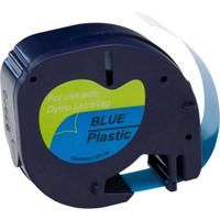 Labeltape G&G 15579 Compatibel vervangt DYMO 91225 Polyester Tapekleur: Blauw Tekstkleur: Zwart 12 mm 4 m - thumbnail