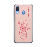 Blooming Heart: Samsung Galaxy A40 Transparant Hoesje Blooming Heart: Samsung Galaxy A40 Transparant Hoesje