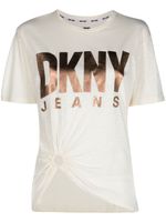 DKNY t-shirt à logo imprimé - Tons neutres - thumbnail