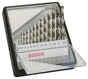 Bosch Accessoires 13-delige Robust Line metaalborenset HSS-G, 135° 1,5; 2; 2,5; 3; 3,2; 3,5; 4; 4,5; 4,8; 5; 5,5; 6; 6,5 mm, 135° 13st - 2607010538