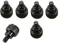 Duimschroeven voor PC behuizing zwart Duimschroeven voor PC behuizing zwart