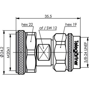 Telegärtner 100024212 100024212 N-adapter N-stekker - 4,3-10-stekker 1 stuk(s)