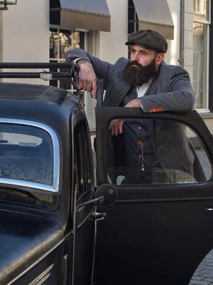Aberama Pak Grijs Rood | Peaky Blinders