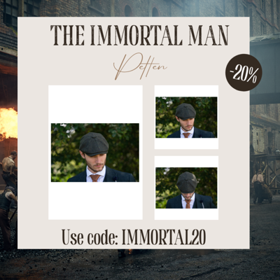 Archie Cap | Bosgroen | 8-panelen | 100% Wol Twill | Peaky Blinders