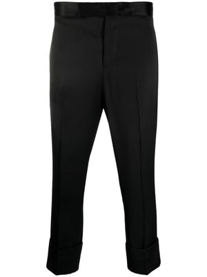 SAPIO pantalon de costume à fini satiné - Noir