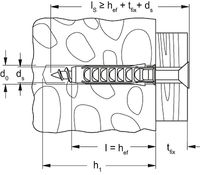Fischer Plug SX 8 x 65 - 24828 - 50 stuk(s) - 24828 - thumbnail