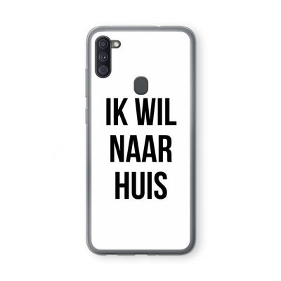 Ik wil naar huis: Samsung Galaxy A11 Transparant Hoesje