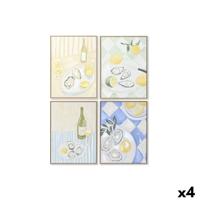 Canvas Home ESPRIT polyestyreen Canvas 60 x 4 x 80 cm (4 Stuks)