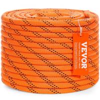 VEVOR Arborist boomklimtouw, dubbel gevlochten polyester 3/8" x 120ft