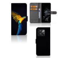 OnePlus 10T | Telefoonhoesje | Met pasjeshouder | Papegaai