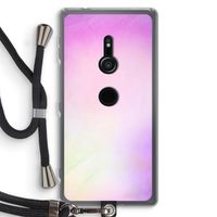 Flow mist pastel: Sony Xperia XZ2 Transparant Hoesje met koord