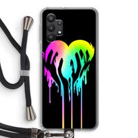 Hold My Heart: Samsung Galaxy A32 5G Transparant Hoesje met koord