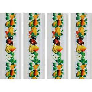 Fruitvliegjes val fruit raam plakstickers - 12x stickers - ongedierte bestrijding