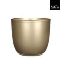 Tusca pot rond goud h18,5xd19,5 cm - Mica decorations