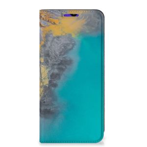 Samsung Galaxy A13 (5G) | Samsung Galaxy A04s Standcase Marble Blue Gold