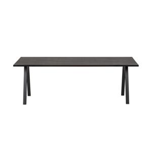 Woood Tablo eettafel eiken blacknight 220 x 90 cm 2-standen onderstel