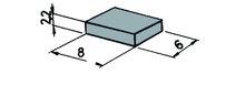 roco rocoline 42256 HO magneet voor read-contact per stuk