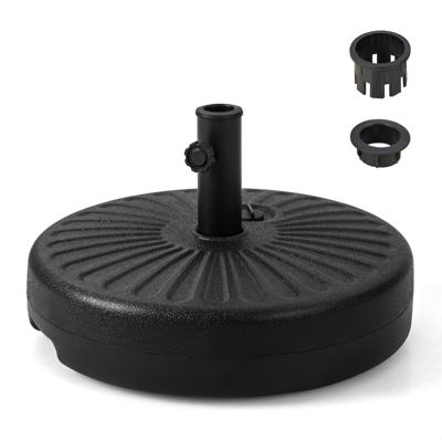 50 cm Ronde Vulbare Parasolvoetsteun met Water/Zand Gevulde Terraszonweringsteun Past Op 38 en 48 mm Parasolstokken