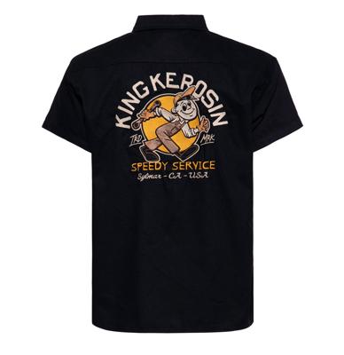 King Kerosin Speedy Service Worker Shirt Black-XXXL