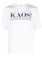 Moschino t-shirt à imprimé texte - Blanc