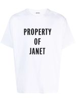 BODE t-shirt Janet en coton - Blanc