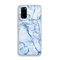 Blauw marmer: Samsung Galaxy S20 Transparant Hoesje