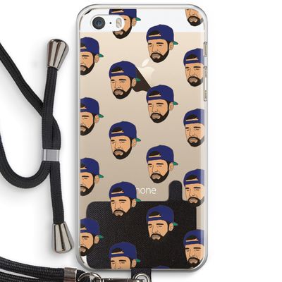 Drake Away: iPhone 5 / 5S / SE Transparant Hoesje met koord