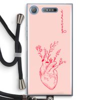 Blooming Heart: Sony Xperia XZ1 Transparant Hoesje met koord