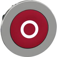 Schneider Electric ZB4FA432 ZB4FA432 Plat, Terugstelbaar (Ø) 30.5 mm O Chroom, Rood 1 stuk(s)