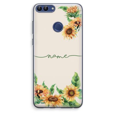 Zonnebloemen: Huawei P Smart (2018) Transparant Hoesje