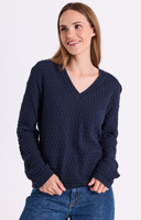 Freequent Trui 207400 | Navy Blazer