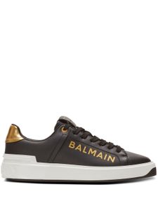 Balmain baskets B-Court en cuir - Noir