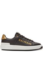 Balmain baskets B-Court en cuir - Noir - thumbnail