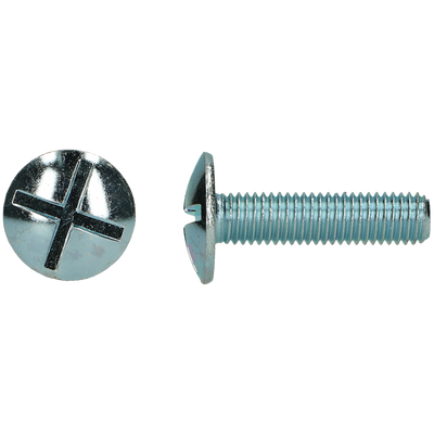 pgb-Europe PGB-FASTENERS | Platbolkopschroef oef dubbel gleuf M4x25 Zn | 200 st 0000VP001004000253