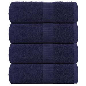 VidaXL Gastendoekjes 4 st 30x50 cm 360 g/m² 100% katoen marineblauw