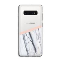 A touch of peach: Samsung Galaxy S10 4G Transparant Hoesje