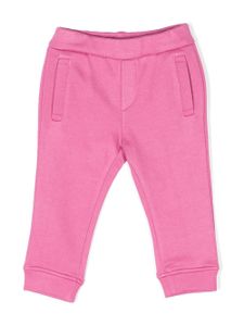 Emporio Armani Kids pantalon de jogging fuselé à logo imprimé - Violet