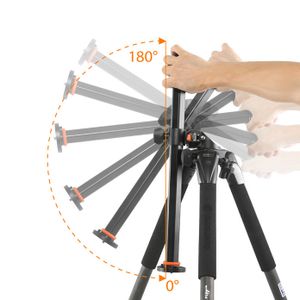 Vanguard Alta Pro2+ 263AB100 Tripod 3/8 inch, 1/4 inch Werkhoogte: 173 cm (max) Zwart