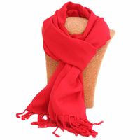 Sjaal van Katoenviscose (Rood) - thumbnail