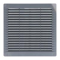 Ventilatierooster EDM 87701 Grijs 10 x 10 cm