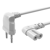 Hama Euro-netsnoer Aan Beide Kanten In Hoek 5 M Wit Hama Euro-netsnoer Aan Beide Kanten In Hoek 5 M Wit