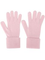 N.Peal gants nervurés en cachemire - Rose